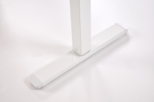 B54 biurko z funkcją regulacji wysokości, blat - czarny, stelaż - biały