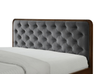 CASSIDY 140 łóżko popielaty / orzech