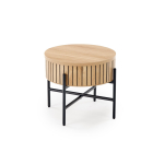 DANTE zestaw 2 ław, naturalny / czarny