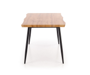 DICKY zestaw stół + 4 krzesła,  naturalny / czarny / popielaty