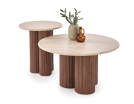 DOROTEA ława trawertyn / orzechowy