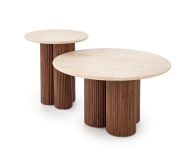 DOROTEA ława trawertyn / orzechowy