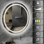 DOVER 80 lustro ścienne łazienkowe, srebrny