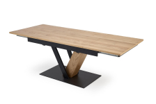 FANIS stół rozkładany 60-220/90/78 cm, naturalny / czarny