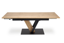 FANIS stół rozkładany 60-220/90/78 cm, naturalny / czarny