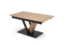 FANIS stół rozkładany 60-220/90/78 cm, naturalny / czarny