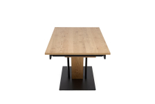 FANIS stół rozkładany 60-220/90/78 cm, naturalny / czarny