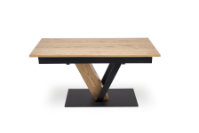 FANIS stół rozkładany 60-220/90/78 cm, naturalny / czarny