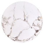 FATIMA zestaw 2 ław, biały marmur / czarny