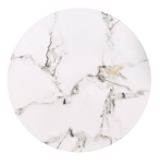 FATIMA zestaw 2 ław, biały marmur / czarny