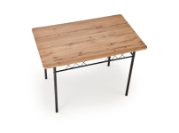 FAUST zestaw stół + 4 krzesła dąb naturalny / czarny