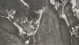 FELIX stół rozkładany 141-201/81/76, blat - popielaty marmur, nogi - czarny