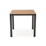 FIERRO  stół kwadratowy, brązowy / czarny