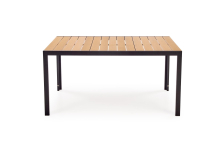 FIERRO  stół prostokątny, brązowy / czarny