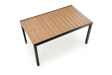 FIERRO  stół prostokątny, brązowy / czarny