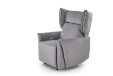 GELATO fotel wypoczynkowy z elektryczną funkcją rozkładania popielaty
