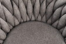 H125 hoker, nogi - czarny, siedzisko - popielaty