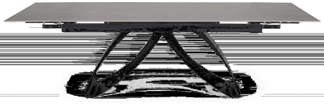 HILARIO stół rozkładany 180-260/90/75, blat - orzechowy, nogi - czarny