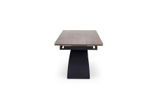 HILARIO stół rozkładany 180-260/90/75, blat - orzechowy, nogi - czarny