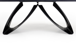 HILARIO stół rozkładany 180-260/90/75, blat - orzechowy, nogi - czarny