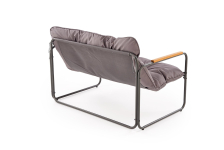 HUDSON, zestaw ogrodowy ( sofa, fotel 2x, ława ), popielaty / brązowy