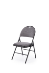 K566 krzesło składane, czarny / popiel