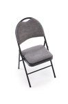 K566 krzesło składane, czarny / popiel