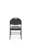 K566 krzesło składane, czarny / popiel
