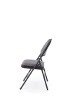 K566 krzesło składane, czarny / popiel