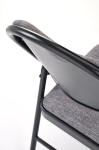 K566 krzesło składane, czarny / popiel