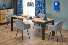 K576 krzesło z funkcją obrotu kolor popielaty