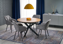 K576 krzesło z funkcją obrotu kolor popielaty