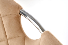 K578 krzesło kolor beżowy / srebrny