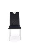 K578 krzesło kolor czarny / srebrny