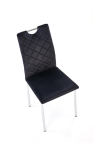 K578 krzesło kolor czarny / srebrny