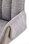 K579 krzesło z funkcją obrotu kolor popielaty