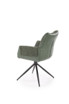 K579 krzesło z funkcją obrotu kolor zielony