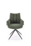 K579 krzesło z funkcją obrotu kolor zielony