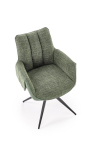 K579 krzesło z funkcją obrotu kolor zielony