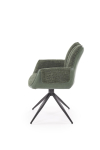 K579 krzesło z funkcją obrotu kolor zielony