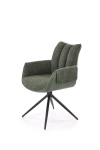 K579 krzesło z funkcją obrotu kolor zielony