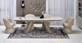 K581 krzesło z funkcją obrotu kolor beżowy