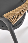 K582 krzesło kolor czarny / naturalny