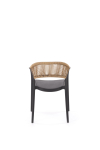 K582 krzesło kolor czarny / naturalny