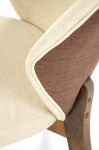 K583 krzesło kolor orzechowy / brązowy / beżowy
