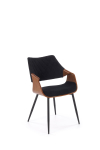 K586 krzesło kolor orzechowy / czarny
