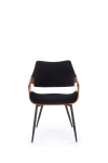 K586 krzesło kolor orzechowy / czarny