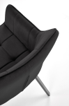 K588 krzesło z funkcją obrotu kolor czarny