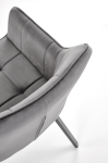 K588 krzesło z funkcją obrotu kolor popielaty