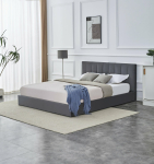 KATARINA  łóżko z pojemnikiem na pościel, popielaty